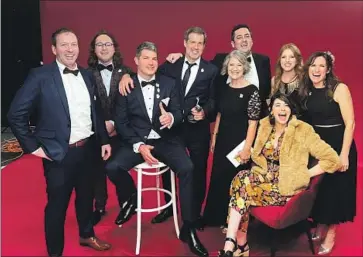  ?? Ludo Studio ?? THE TEAM behind “Bluey” after winning the 2022 Logie Award for most outstandin­g children’s program.