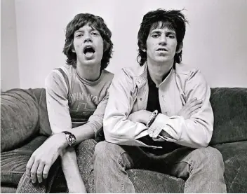  ??  ?? It’s only Rock ’n’ Roll but I like it: Mick Jagger (l.) und Keith Richards 1977 in New York.