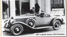  ?? ?? 1927 LaSalle Series 303 Roadster.