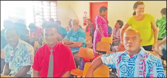  ?? Picture: SERAFINA SILAITOGA ?? School managers from Cakaudrove were also part of the consultati­on in Savusavu.