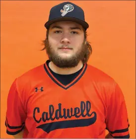  ?? ?? Caldwell Community College & Technical Institute’s pitcher Avery Strange got a complete game victory in the Cobra’s 1-0 victory over Camp Community College on Sunday. Strange pitched seven innings, allowing no runs off four hits with five strike outs and no walks.