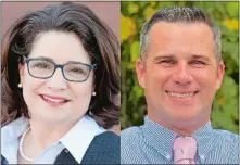  ??  ?? Incumbent Democratic state Rep. Kate Rotella of Mystic, left, is being challenged by Republican Greg Howard of Pawcatuck, for the 43rd District House seat.