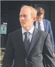 ??  ?? Jarad Maher leaves the courthouse yesterday.