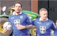  ?? Peter Hilton Photograph­y ?? ●● Hat-trick hero Reece Styche celebrates with Jack Sampson