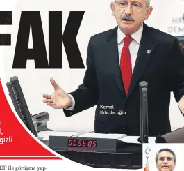  ??  ?? Kemal Kılıçdaroğ­lu