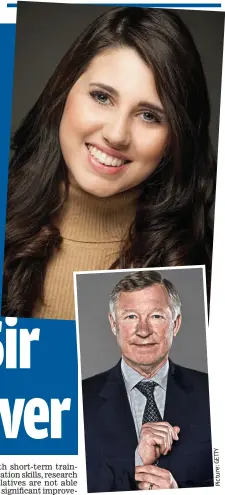  ??  ?? Rehab: Ellie Boakes and, inset, Sir Alex Ferguson