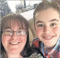  ?? SUBMITTED PHOTO/FACEBOOK ?? Jeannine Kennedy and her son, Connor Kennedy-Gould, 12, both like the anti-bullying defence seminars at Integrity Martial Arts in Whitney Pier.
