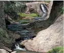  ?? ?? EN CONTACTO CON LA NATURALEZA . 'Charco Azul' tiene montañas y ríos