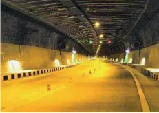  ??  ?? Nashri-Chenani tunnel — the longest in India — on the Jammu-Srinagar national highway.