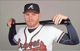  ?? / AP-John Raoux ?? Freddie Freeman of the Atlanta Braves baseball team. This image reflects the 2019 active roster as of Friday Feb. 22, 2019, when this image was taken.