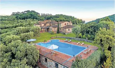  ?? Picture: Airbnb ?? Villa dell Angelo in Monsummano Terme, in Tuscany, Italy, is a Luxe property advertised on Airbnb.