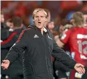  ??  ?? What more does Crusaders coach Scott Robertson have to do to step up to the All Blacks management after his golden run in national and Super Rugby?