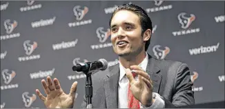  ?? DAVID J. PHILLIP / AP FILE ?? Texans quarterbac­k Brock Osweiler was signed to a four-year, $72 million contract in the offseason after starting only seven games in four years for the Broncos.