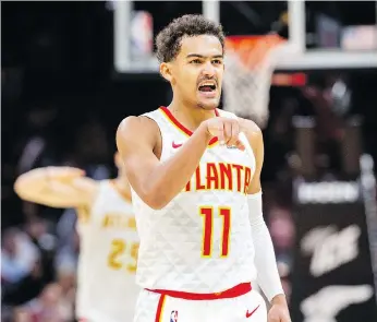  ?? JASON MILLER/GETTY IMAGES ?? The Atlanta Hawks’ Trae Young was one of the NBA’S most touted rookies.