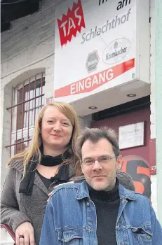  ?? ARCHIVFOTO: WOI ?? Britta Franken (Geschäftsf­ührung) und Markus Andrae (künstleris­che Leitung) sind seit 2012 die Doppelspit­ze des Theaters am Schlachtho­f.