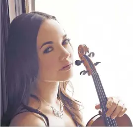  ??  ?? Violinist Emily Daggett-Smith is one of the featured soloists in the opening program of the Lenape Chamber Ensemble’s 45th season Friday evening, Oct. 11, in Upper Black Eddy and Sunday afternoon in Doylestown.