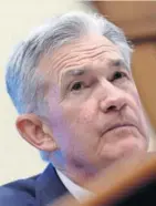  ?? REUTERS ?? Jerome Powell, presidente de la Reserva Federal de EE UU.