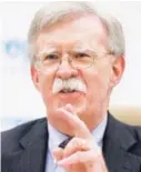  ?? AP ?? John Bolton, asesor de Trump en Seguridad Nacional, se reunió con altos funcionari­os rusos.