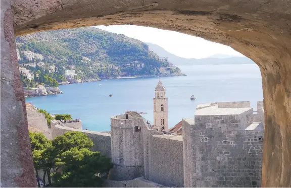  ?? PHOTOS: JOANNE BLAIN ?? The most photogenic perspectiv­e on Dubrovnik, a destinatio­n for cruise ships plying the Adriatic, is from the walls that surround the old town. Top: Jelsa was built in the 10th to 11th centuries and is now a quiet tourist town on the island of Hvar,...