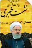  ?? Foto: Arman, dpa ?? Hassan Ruhani scheidet aus dem Präsi‰ dentenamt.