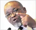  ?? PICTURE: BRENTON GEACH ?? ‘IDEA FIZZLED OUT’: ANC secretaryg­eneral Gwede Mantashe speaks at the Vineyard Hotel in Cape Town yesterday.