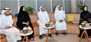  ?? Wam ?? Sheikh Hamdan with other officials during his visit to the Smart Dubai Office on Wednesday. —