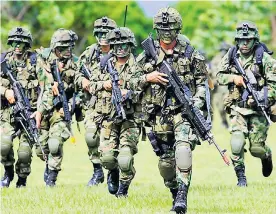  ?? ARCHIVO ?? Soldados del Comando General de las Fuerzas Armadas de Colombia.