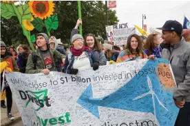  ??  ?? The Detroit March for Justice, which brought together those concerned about the environmen­t, racial justice and similar issues Photograph: Jim West/Alamy