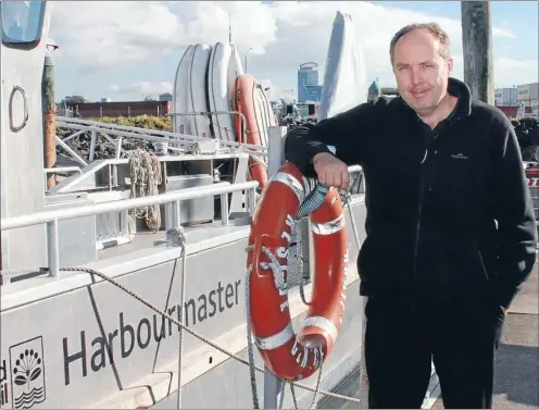  ?? Photo: ROSE CAWLEY ?? Land ahoy: Auckland habourmast­er Andrew Hayton says the sea is in his blood.