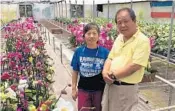  ?? STEPHEN HUDAK/STAFF ?? Sang-Hoon Lee and his wife, Gue, grow orchids in a greenhouse on West Kelly Park Road near Apopka.