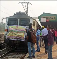  ?? ?? Meghalaya gets electric trains for the first time. The Northeast Frontier Railway commission­ed a 22.823 km single line section and a 34.59 kilometre double line section on 15 March 2023. ANI