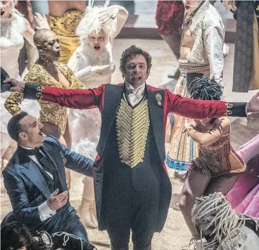  ?? NIKO TAVERNISE / TWENTIETH CENTURY FOX VIA THE ASSOCIATED PRESS ?? Hugh Jackman in a scene from The Greatest Showman. Jackman is going on the road with The Man. The Music. The Show.