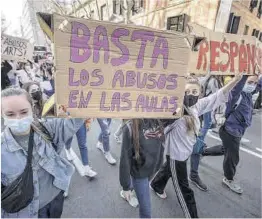  ?? Ferran Nadeu ?? Protesta de estudiante­s del Institut del Teatre, esta semana.