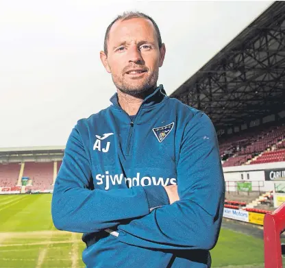  ?? SNS. ?? Allan Johnston at East End Park, where Dunfermlin­e have won just once since the summer.