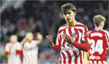  ?? //EFE ?? Coincidenc­ia o no, la marcha de Joao Félix al Chelsea ha traído al Atlético la mejor racha de la temporada