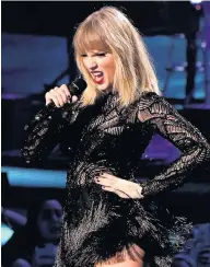  ??  ?? Disappoint­ed Fans missed out on seeing a host of top stars including Taylor Swift