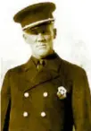  ??  ?? Plymouth Police Chief Win Morrow narrowly escaped a confrontat­ion with the Dillinger gang.