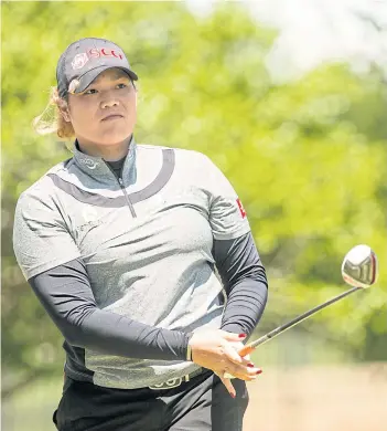  ?? AP ?? Ariya Jutanugarn plays a shot during a recent tournament.