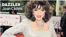  ??  ?? DAZZLER Joan Collins