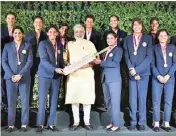  ??  ?? Prime Minister Narendra Modi had hosted the Indian women’s cricket team on Thursday