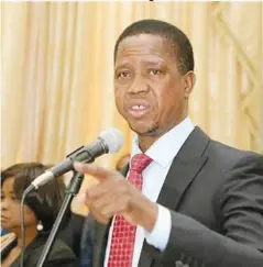  ??  ?? President Lungu