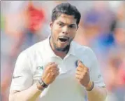  ?? REUTERS ?? ▪ Umesh Yadav was left out of the squad for the second Test despite impressive performanc­e in the first Test.