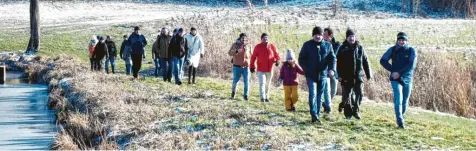  ?? Foto: Harald Schülein ?? Auf dem Weg zur Verpflegun­gsstation am Silbersee.