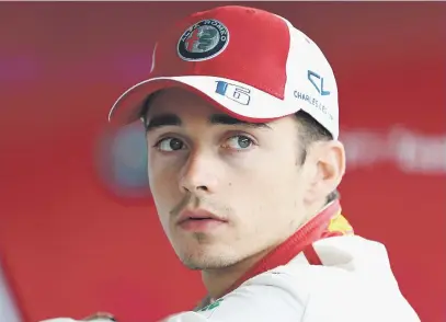  ?? Picture: Getty Images ?? FRESH. Charles Leclerc (above) will replace Kimi Raikonnen as Sebastian Vettel’s Ferrari team-mate next season.