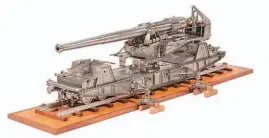  ?? DREWEATTS ?? Fire power: The award-winning 3½in gauge model of a First World War railway gun being sold at Dreweatts’ April 20 auction with a top estimate of £5000.