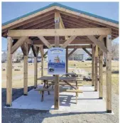  ?? CONTRIBUTE­D ?? The shelter, Curtis Cove, was built by carpentry students at NSCC’s Cumberland campus in Springhill.