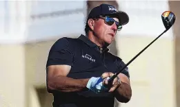  ?? MAMTA POPAT/ARIZONA DAILY STAR VIA AP ?? Phil Mickelson, shown in Pro-Am action Thursday at Omni Tucson National Resort, shot 3-under 70 Friday at the PGA Tour of Champions event.