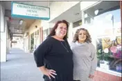  ?? PHOTO ?? Children and Parents Council Executive Director Yvette Garcia (left) and Early Interventi­onist Jackie Ponce-Barra stand outside the CAP Council office, which is set to be expanded to the facility directly next to it, on Thursday afternoon in El Centro....