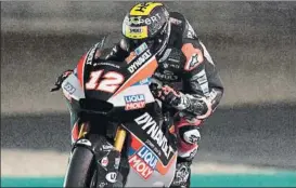  ?? FOTO: EFE ?? Marcel Schrotter. El alemán estrenó su casillero de poles Moto2 en Qatar