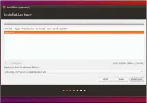  ??  ?? The manual partitioni­ng tool in the Ubuntu installer is similar to many partitioni­ng GUI tools.